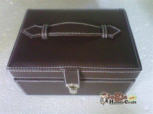New Model Jewelry Box Coklat Elegan