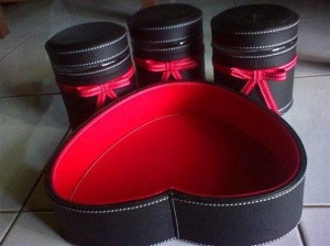 Tray Set Toples Isi 3 Toples Red Black