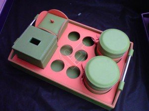 Trayset Toples Isi 2, 6 Aqua Hole, 1 Tissue Box dan 1 Candy jar