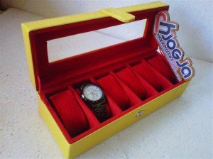 Box Jam Isi 6 Leather Vinyl Yellow Red