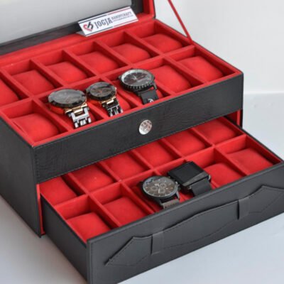 Watch Box Organizer – Kotak Tempat Jam Tangan Susun Isi 24