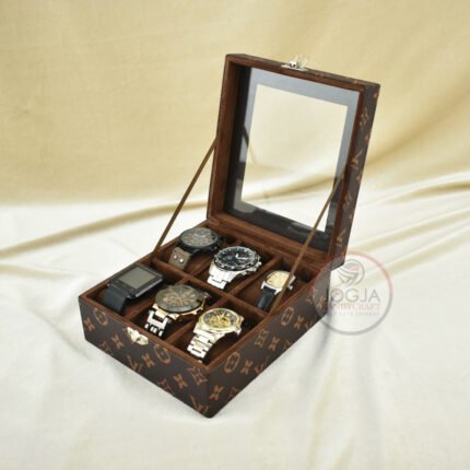 Universal Watch Box Organizer - Kotak Tam Tangan Isi 6 Universal