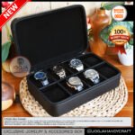 8 Slots PREMIUM Travel Watch Box For Sport Watches - Tempat Jam Tangan Travel Jumbo