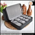 8 Slots PREMIUM Travel Watch Box For Sport Watches - Tempat Jam Tangan Travel Jumbo