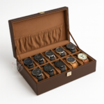Sport - 10 Slots Watch Box With Pocket