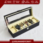 6 Slots Watch Box Organizer - Kotak Jam Tangan Isi 6 - Gambar 4