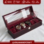6 Slots Watch Box Organizer - Kotak Jam Tangan Isi 6 - Gambar 9