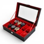 12 Slots Watch Box Organizer - Kotak Jam Taangan Isi 12