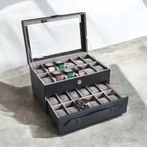 Watch Box Organizer – Kotak Tempat Jam Tangan Susun Isi 24 - Gambar 2