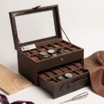 BJS24BRW - Box Tempat Jam Tangan Susun Premium Dark Brown Jogja Handycraft (1)