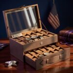 Watch Box Organizer With Drawer - 24 Slots | Kotak Jam Tangan Isi 24 - Gambar 5