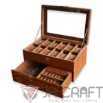 12 Slot Watch Box Mix Accesories Drawer - Gambar 11