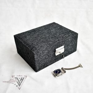 Medium Luxury Jewelry Box Kotak Tempat Perhiasan Lengkap Double Layer - Gambar 7