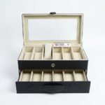 Kotak Penyimpanan Kacamata PU Leather Premium