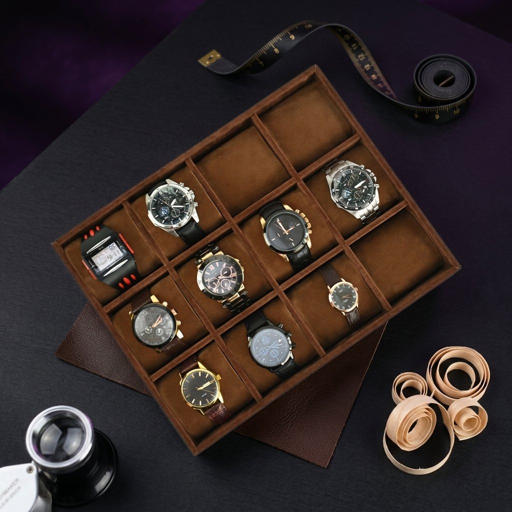 TRJ12 - WATCH TRAY PREMIUM 12 SLOT ULRA JUMBO JOGJA HANDYCRAFT (5)